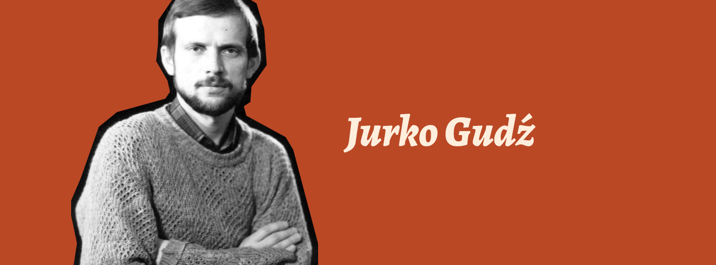Jurko_Gud_C5_BA Zdjęcie mężczyzny i napis Jurko Gudź.