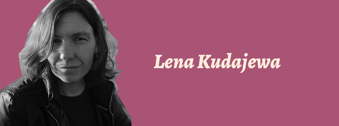 Lena_Kudajewa Zdjęcie kobiety i napis Lena Kudajewa.