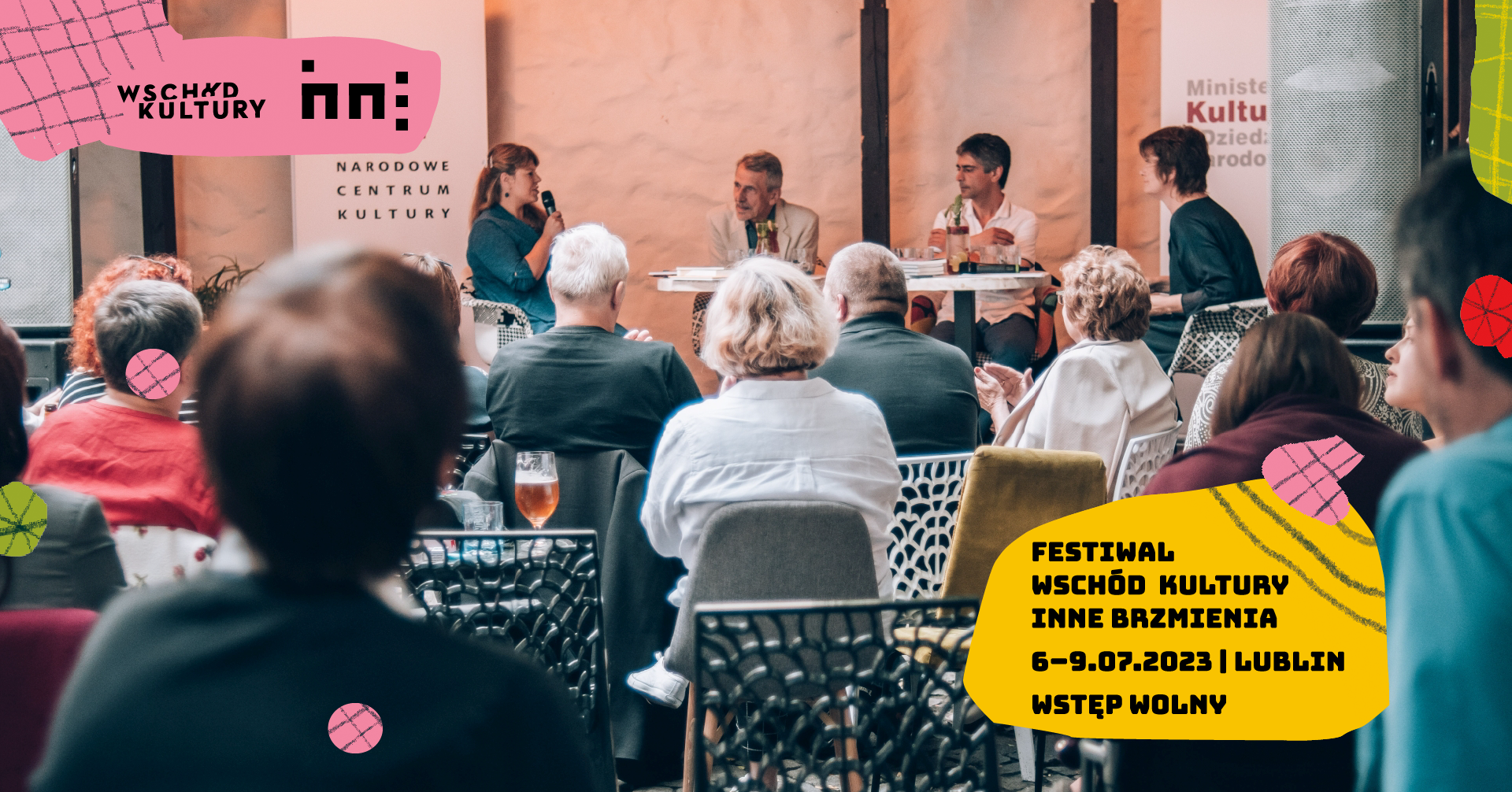 Grafika z dyskusji podczas festiwalu Wschód Kultury - Inne Brzmienia 2023.